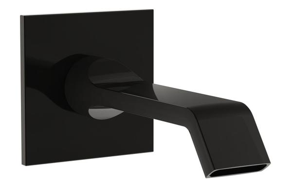 VitrA Suit Wall Mounted Bath Spout - Gloss Black